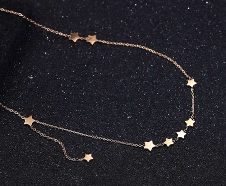 Colier stelute roz gold Star [2]