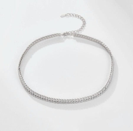 Bijuterii Argint - Colier tennis dublu argint 925 Mirabelle