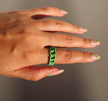 Inel chain verde neon [1]