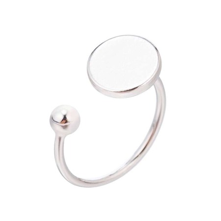 Inel geometric argintiu Karla [0]