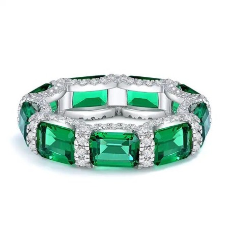 Bijuterii Argint - Inel Tennis argint Verde