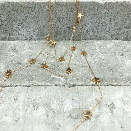 Chokers si coliere - Lantisor stelute Jennifer