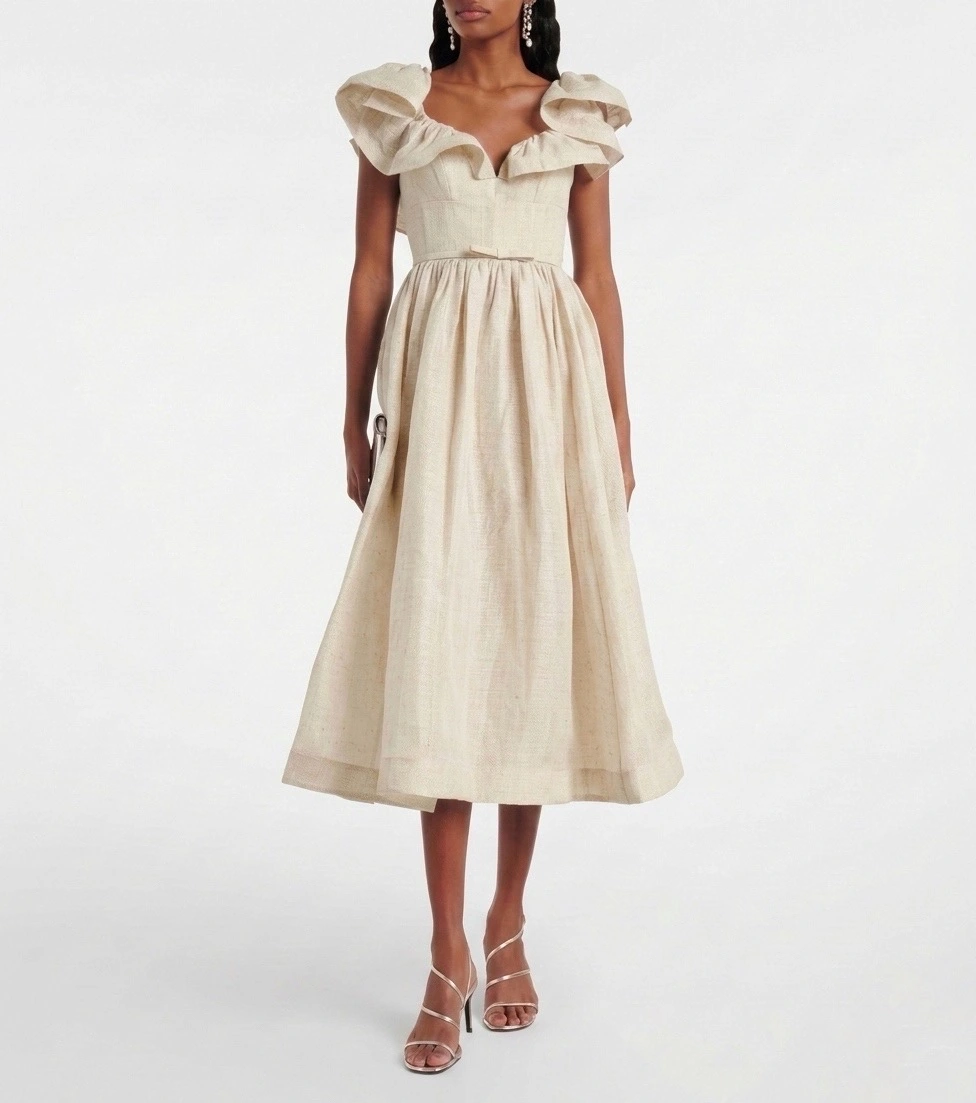 Rochii - rochie cununie civila ivory Soranne