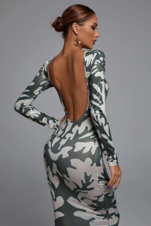 Rochii - Rochie lunga print Sofia