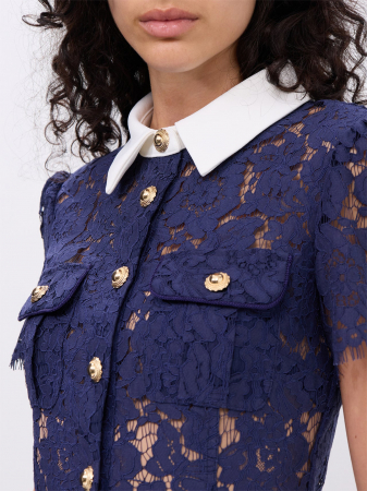 rochie midi din dantela navy [1]