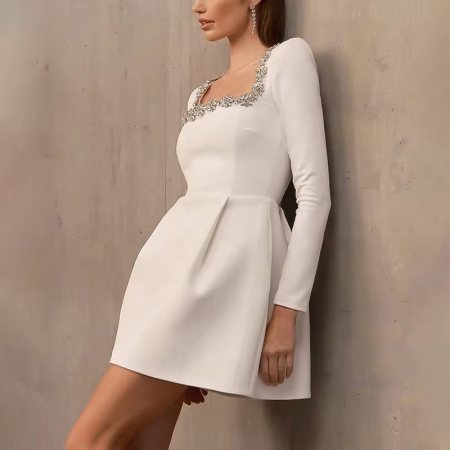 rochie scurta cununie civila Kalla [5]