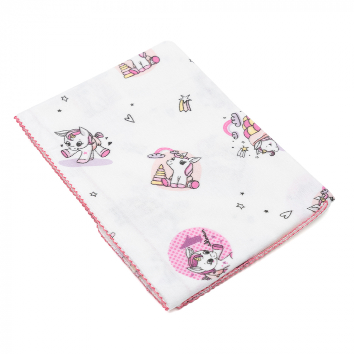 Patura bebelus bumbac Unicorn| Paturi copii [2]