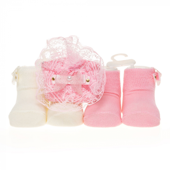 Set 3 piese bebe bentita si doua perechi de sosete [3]