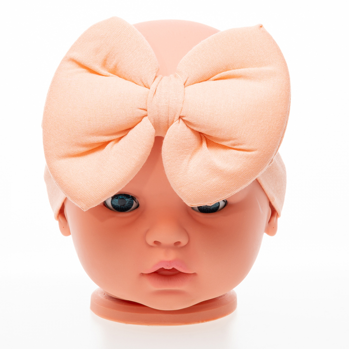 Set 3 piese bebe turban si 2 bentite Somon [3]