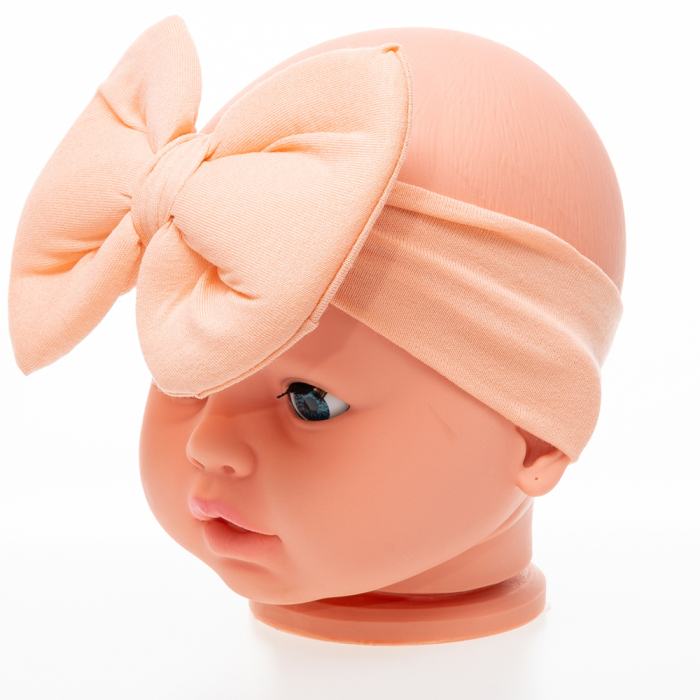 Set 3 piese bebe turban si 2 bentite Somon [2]