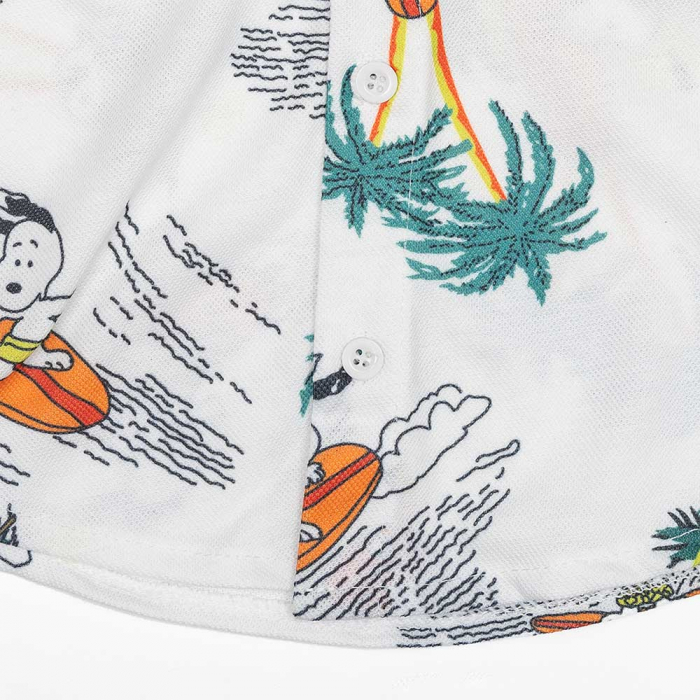costum pentru baieti Snoopy camasa si pantaloni scurti [2]