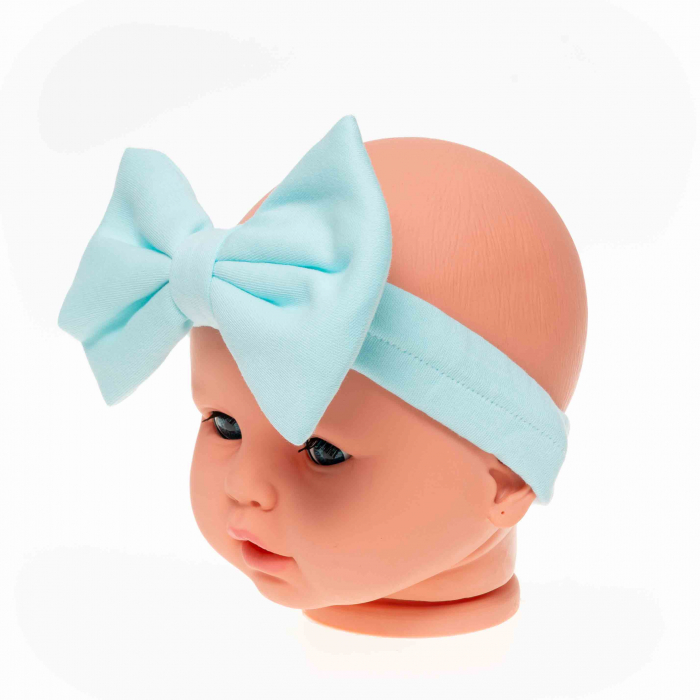 Bentita bebe cu fundita supradimensionata, material 100% bumbac [3]