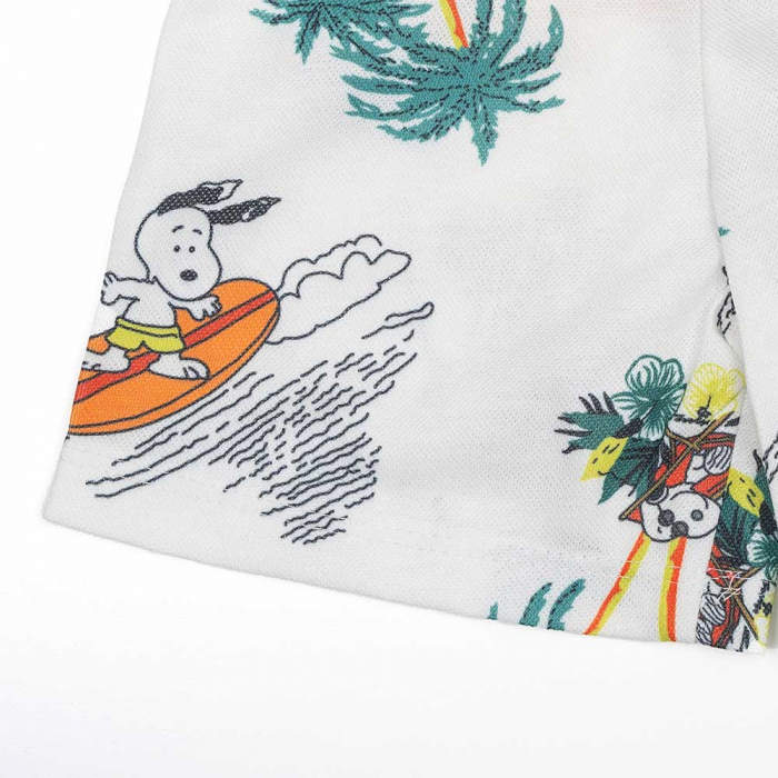 costum pentru baieti Snoopy camasa si pantaloni scurti [4]