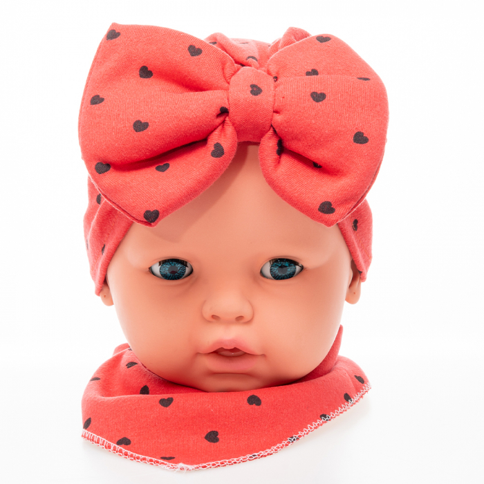 Set 2 piese bebe turban si bandana/bavetica [2]