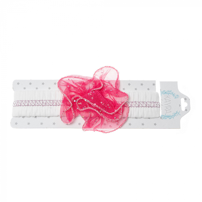 Bentita fetita cu aplicatie din dantela fuchsia [2]