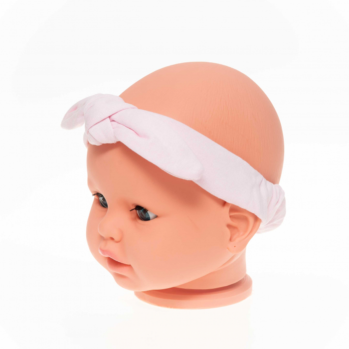 Bentiță bebe cu fundiță din bumbac organic [2]