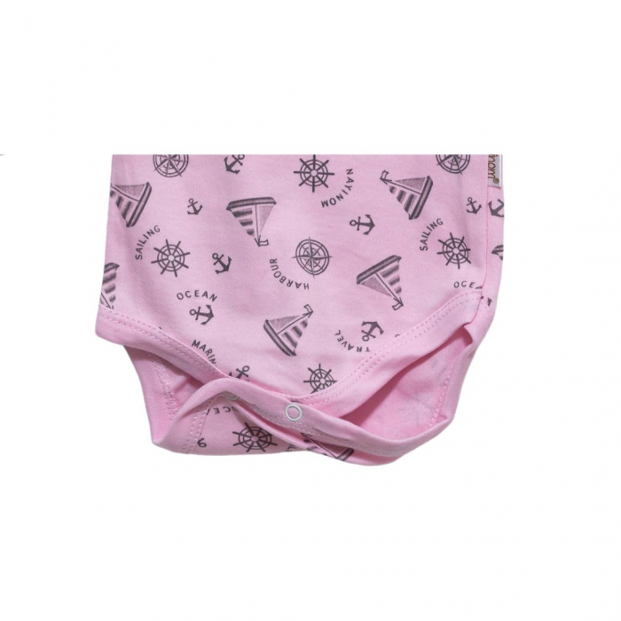 Body nou nascut cu maneca lunga Barcuță material bumbac [2]