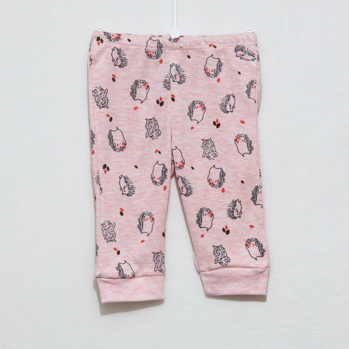 Set de 3 Piese pentru Fetițe Arici- Pantaloni, Body și Bavetica [3]