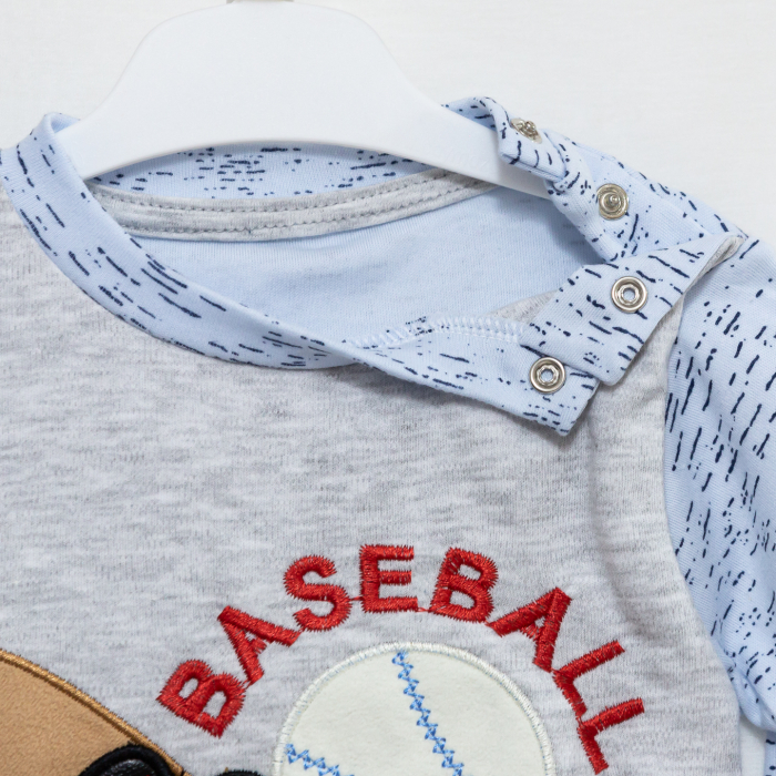 Set hainute bebe bluza si pantaloni Baseball [3]