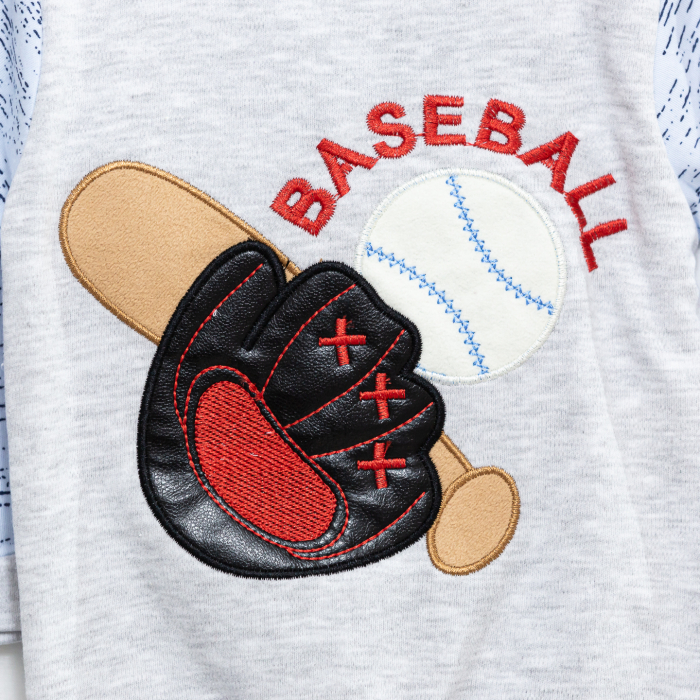 Set hainute bebe bluza si pantaloni Baseball [4]