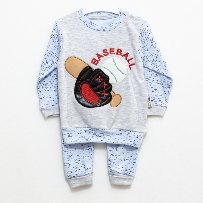 Set hainute bebe bluza si pantaloni Baseball [5]