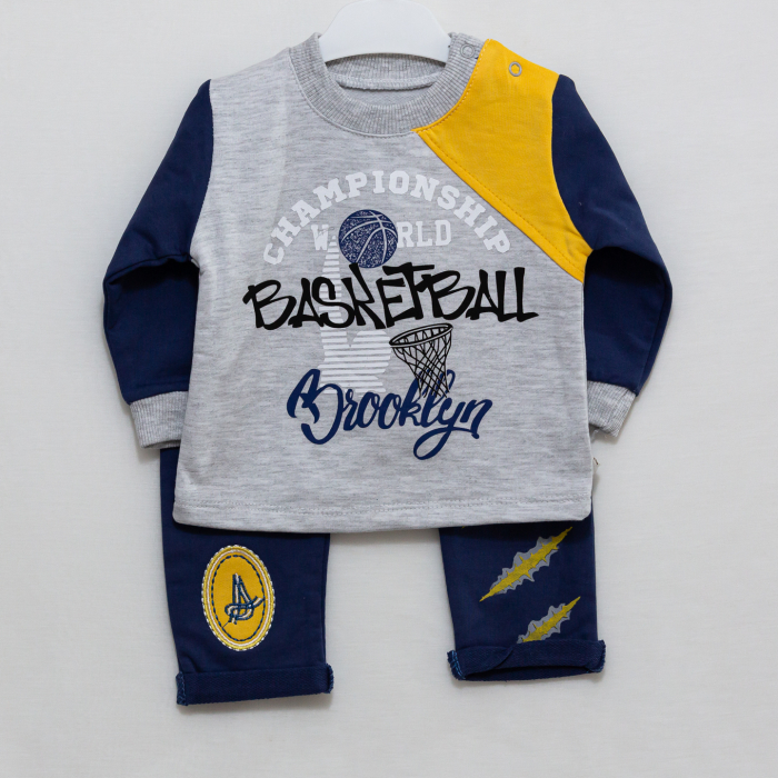 Compleu bebelusi bluza si pantaloni Basketball [5]