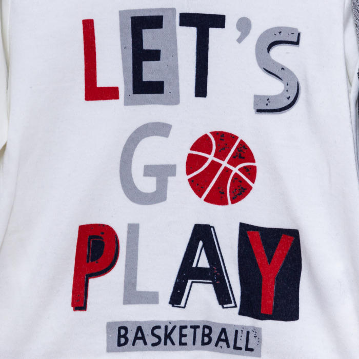 Compleu bebe jacheta bluza panataloni Basketball [5]