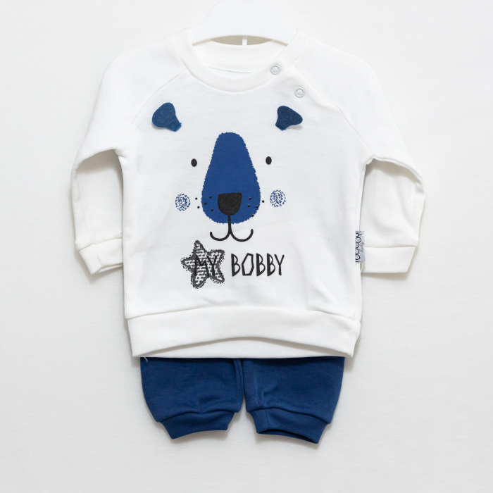 imbracaminte bebe Bobby cu bluza si pantaloni [5]