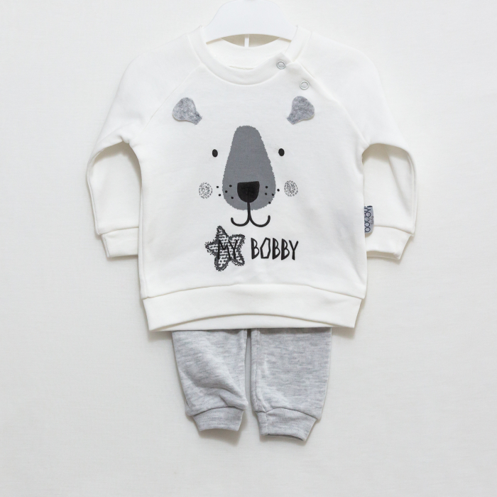 imbracaminte bebe Bobby cu bluza si pantaloni [5]