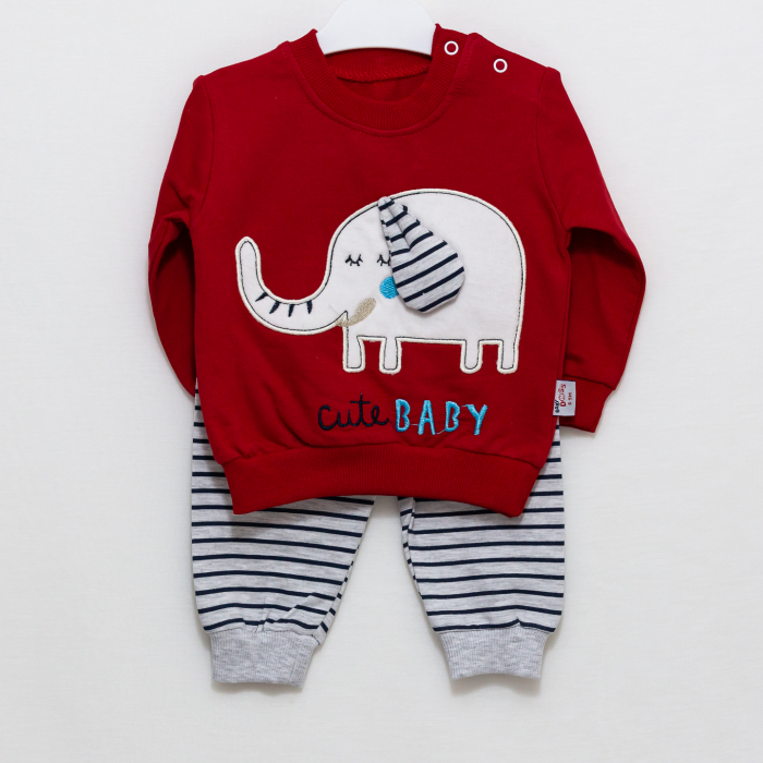 imbracaminte bebe Elefant bluza si pantaloni [4]