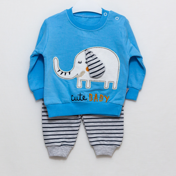 imbracaminte bebe Elefant bluza si pantaloni [4]
