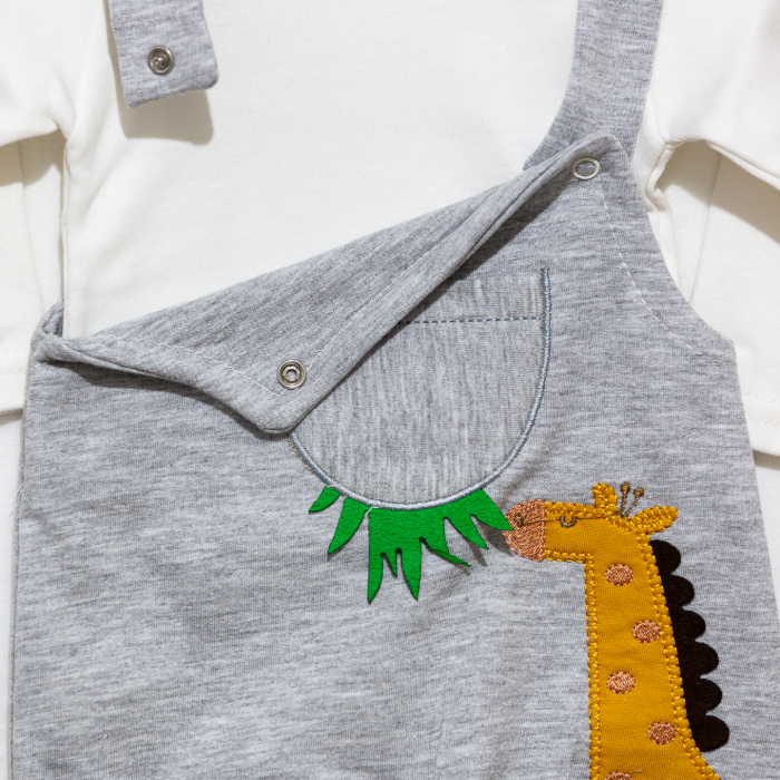 Salopeta cu bluza bebe Girafa [2]