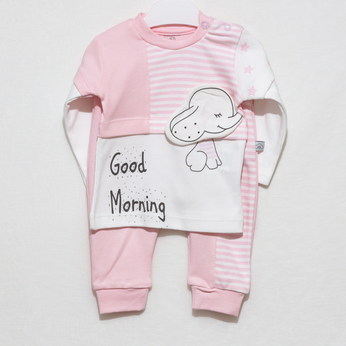 Compleu bebe bluza si pantaloni Good Morning [5]