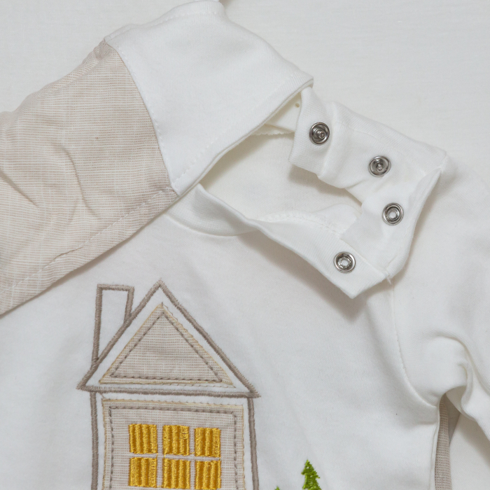 Set 3 piese Bebelusi Home- Bavetica, Bluza și Pantaloni [3]