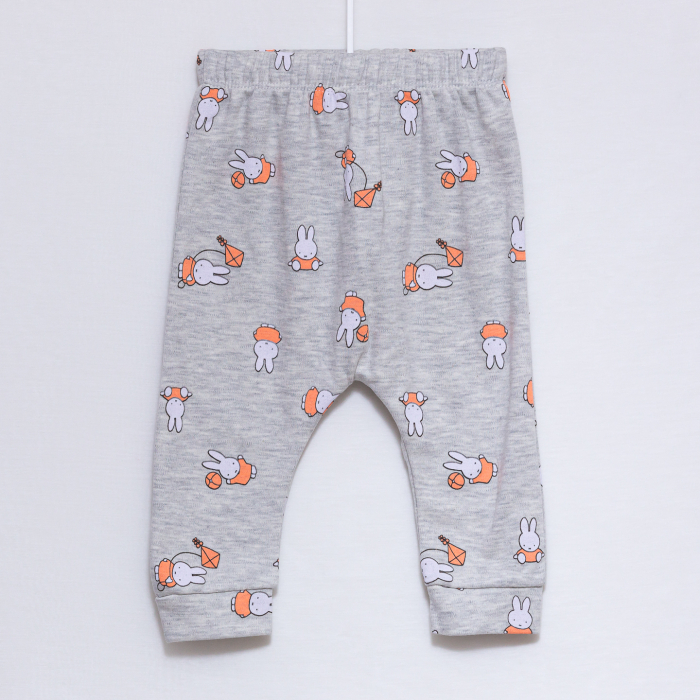 Set Bebe Fetiță Iepuras- Body, Pantaloni și Bavetica [4]
