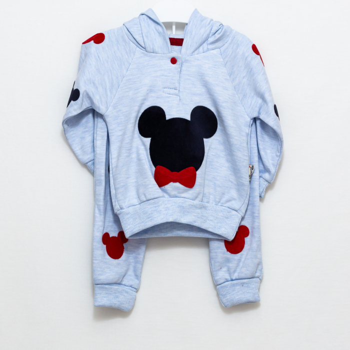 costumase bebelusi Mickey Mouse cu hanorac si pantaloni [5]