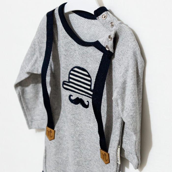 costumas bebelusi Moustache body si pantaloni [2]