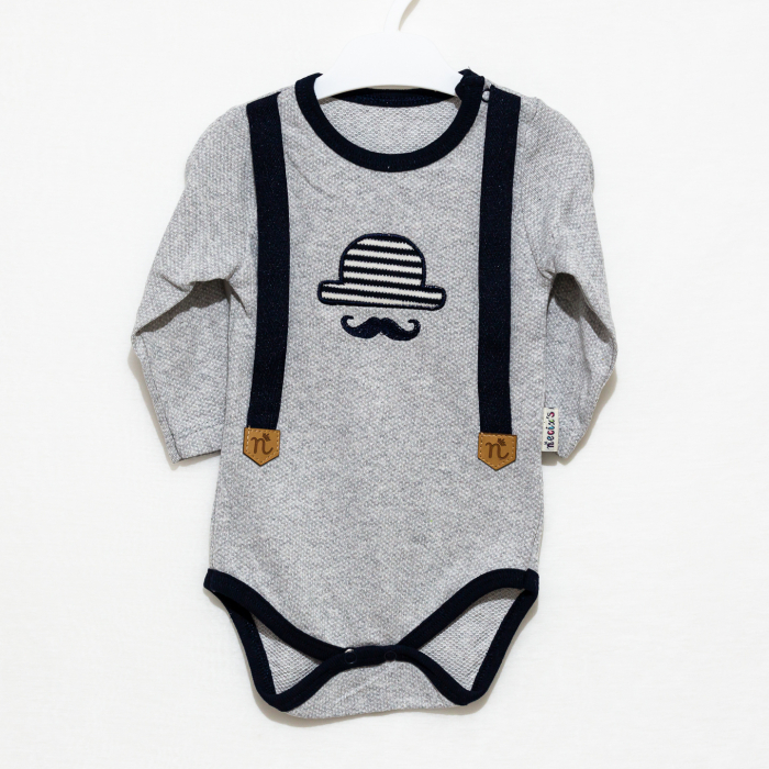 costumas bebelusi Moustache body si pantaloni [4]