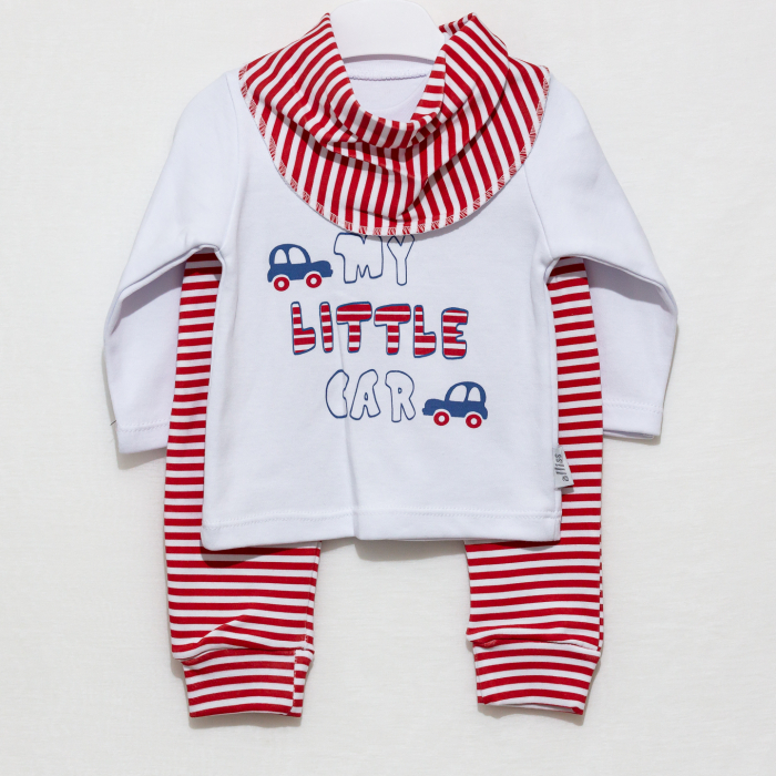 Compleu copii bavetica cu bluza si pantaloni My Little Car [5]