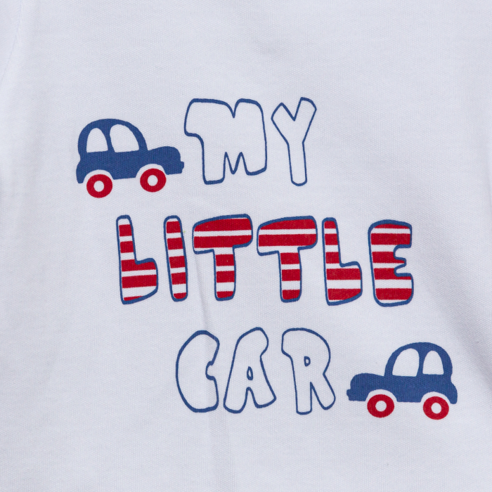 Compleu copii bavetica cu bluza si pantaloni My Little Car [3]