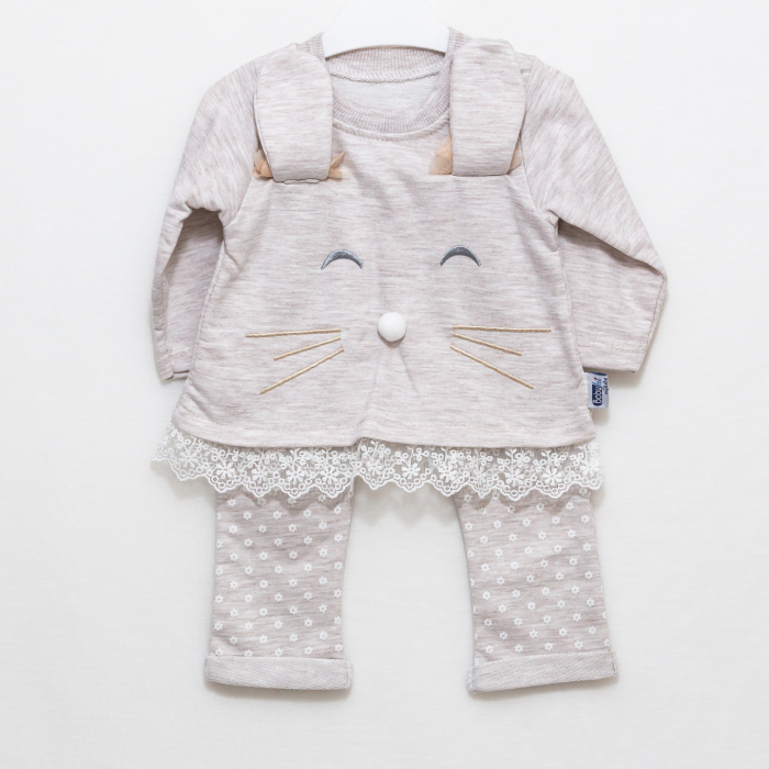 Compleu bebe bluza si pantaloni Pisicuta [5]