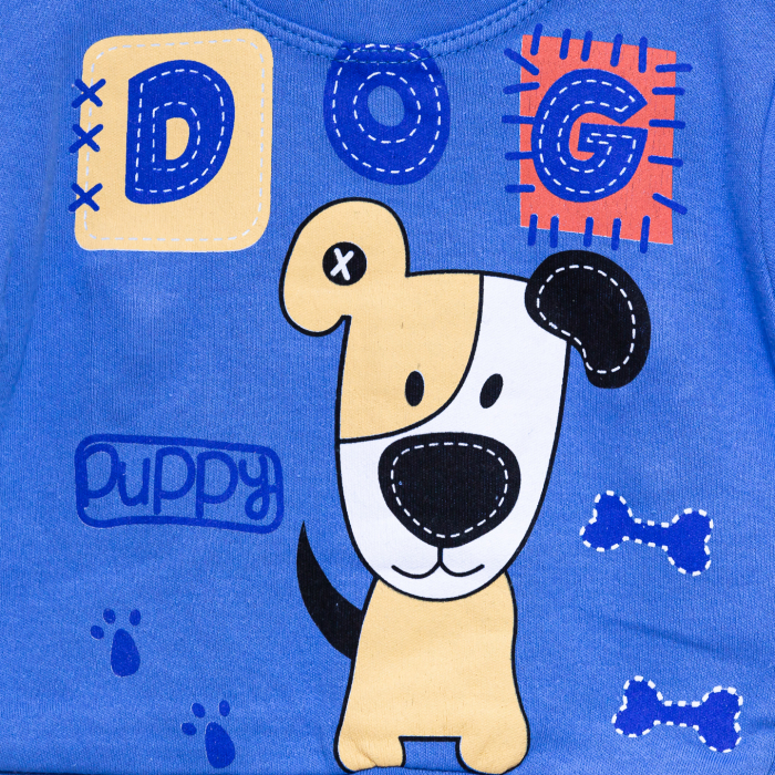 compleu baieti Puppy format din bluza si pantaloni [3]