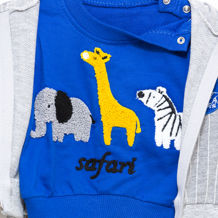 Set de Haine pentru Bebelusi Safari- Hanorac, Pantaloni și Bluza [3]