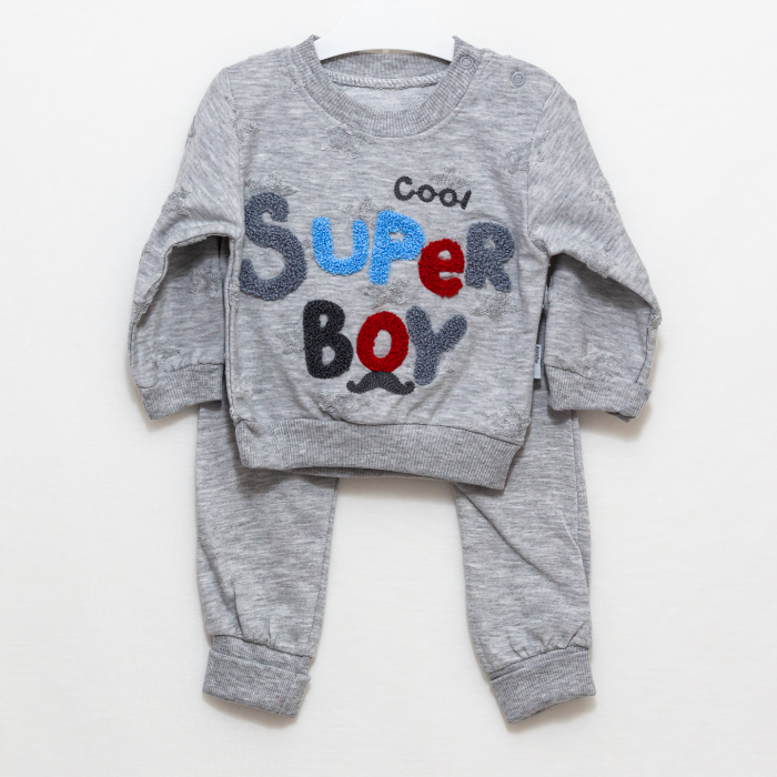 Set 2 Piese Băieți Super Boy| Seturi pentru Copii | Haine Bebelusi [5]