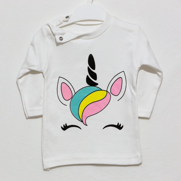 Set 2 Piese Fetite Unicorn | Haine Copii | Salopeta pentru Bebelusi [3]