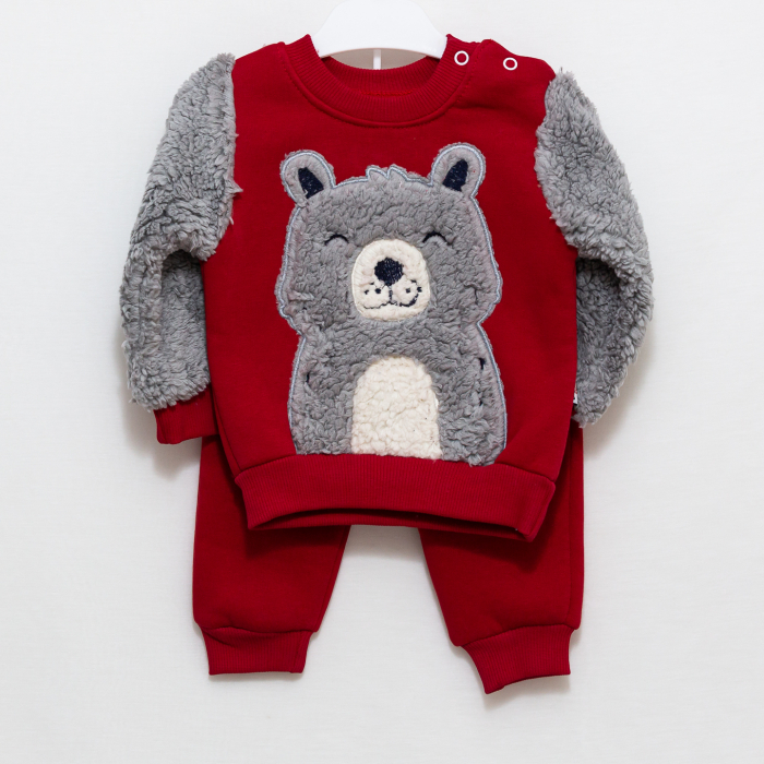 Bluza si pantaloni pentru bebe Ursulet [4]