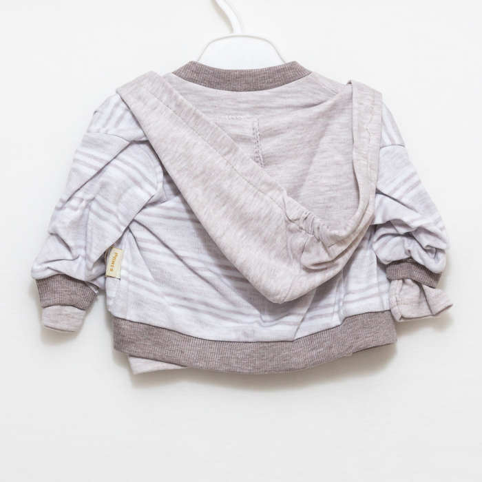 Compleu bebe hanorac cu bluza si pantaloni Ursulet [2]