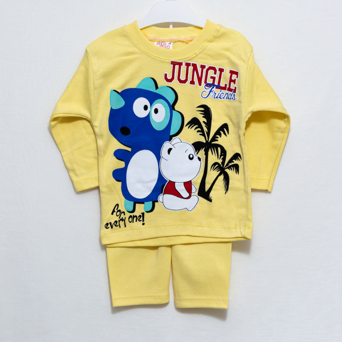 Pijamale Bumbac pentru Bebelusi - Jungle [4]