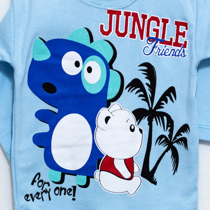 Pijamale Bumbac pentru Bebelusi - Jungle [3]