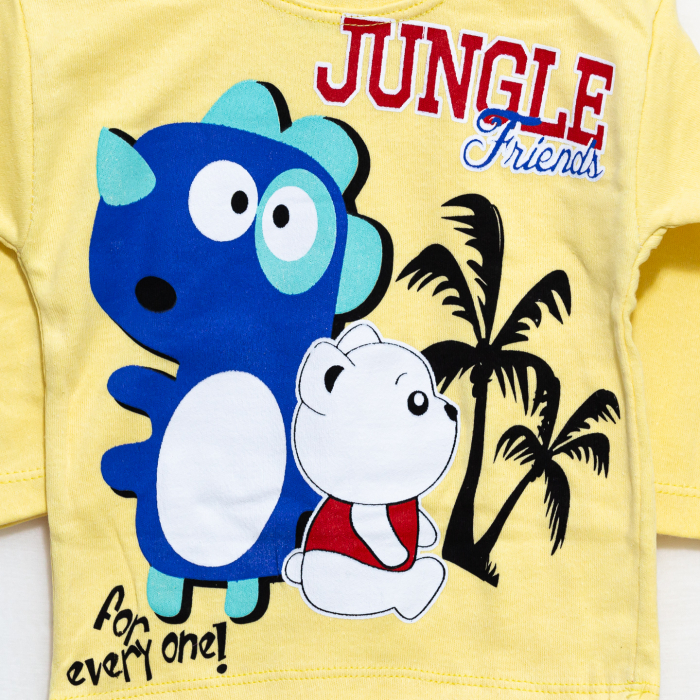 Pijamale Bumbac pentru Bebelusi - Jungle [3]